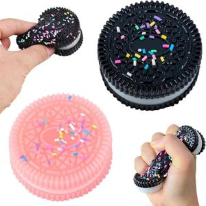 Lot de 2 biscuits anti-stress, jouets à presser en forme de biscuits, Taba Squishy, simulation de biscuits à pincer pour soulager - Jeux - Jouets