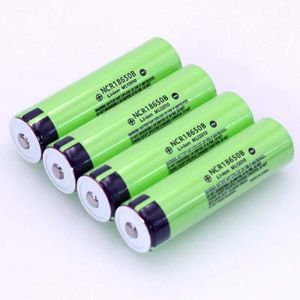 PILES 4 PCS Nouvelle batterie au lithium rechargeable d'origine 18650 3.7v 3400mah NCR18653B avec pointe pointue (sans PCB)
