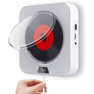 RADIO CD CASSETTE Lecteur CD Portable Bluetooth Mural, Lecteur Multi
