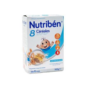 CÉRÉALES BÉBÉ Nutribén 8 Céréales +6m 300g
