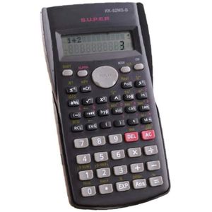 CALCULATRICE CALCULATRICE Calculatrice scientifique Ecran Lcd Fonction Student test Calculatrice portable pour leacutecole Home Office Noir1528