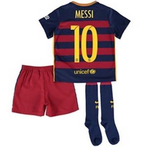 ENSEMBLE DE SPORT Ensemble Complet FC Barcelone - Saison 2015/2016 - Flocage Messi Numero 10 - Rouge - Garçon - Football