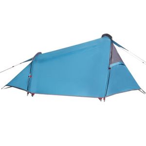 TENTE DE CAMPING BAU Tente de camping tunnel 2 personnes bleu imperméable - Pwshymi - JHR19725