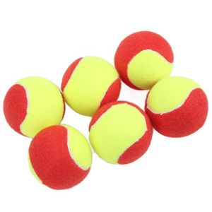 BALLE DE TENNIS Qqmora Lot de 6 Balles de Tennis pour Enfants Premium Plush Caoutchouc Naturel Léger Doux Sécuritaire Elastique Imperméable