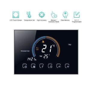 THERMOSTAT D'AMBIANCE SALALIS Contrôleur de thermostat d'écran tactile d