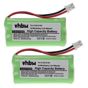 Batterie téléphone vhbw 2x Batteries compatible avec Siemens Gigaset 