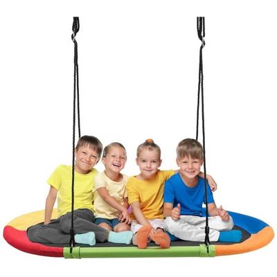 DREAMADE Balançoire Nid d'Oiseau pour Enfant avec Tente Hamac Suspende DREAMADE Balançoire Nid d'Oiseau pour Enfant avec Tente Hamac Suspende