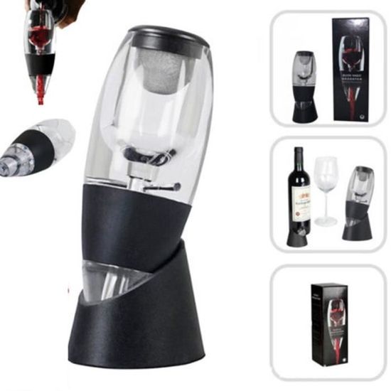Décanter à Vin Rouge Kalaff 1200 Ml - Filtre Intégré Ventilation - Carafe Cristal Sans Plomb