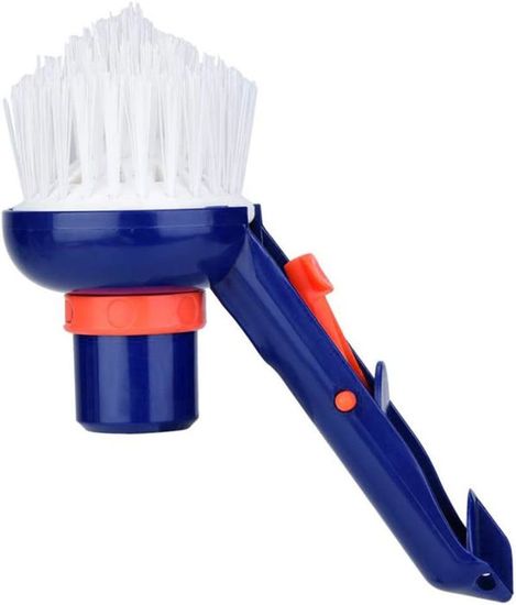 Brosse De Nettoyage Pour Piscine - Tête Angulaire Pour Coins, Marches - Compatible Tuyau 1.5" Et 1.2" - Pour Piscine, Spa