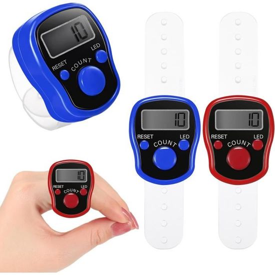 Compteur Digital Manuel LCD - Pour Sport, Pêche, Crochet, Comptage, Portable Avec Anneau Doigt, Multifonction - 10