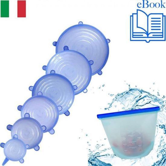 Lot 3 Couvercles Silicone Extensibles Alimentaires – Hermétiques Micro-ondes – Tailles S/M/L Pour Bols, Casseroles, Assiettes
