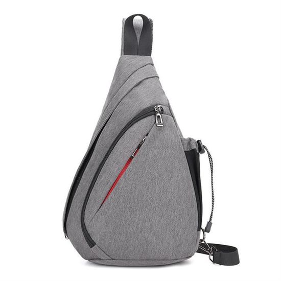 Muiyukka Sac De Poitrine Homme Femme - Sac Bandoulière Antivol Multifonctionnel Léger, Sling Bag Crossbody Sport Plein Air Avec Poches Organisées