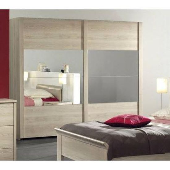 Armoire Adulte 2 Portes Coulissantes Fanny Achat Vente Armoire