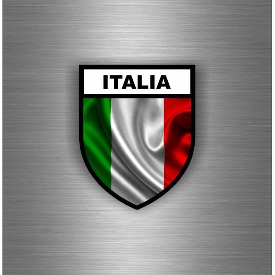 Autocollant Voiture/moto Blason Piémont Italie - Drapeau Piémonte - Sticker Extérieur étanche - Décoration Personnalisée