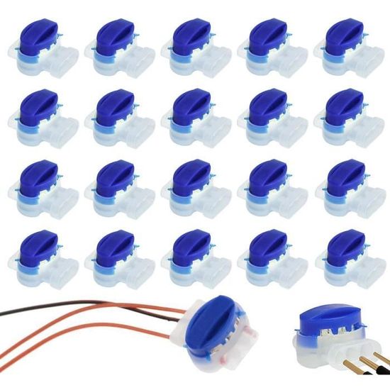 20 Pièces connecteurs de câble, 314 connecteurs de câble remplis de gel  résines terminaux, connecteur Étanche
