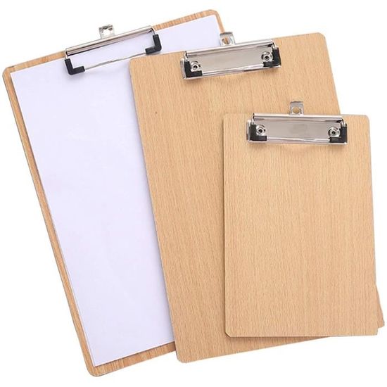 Lot De 10 A4 Porte-bloc En Bois De Qualité Avec Trou De Suspension