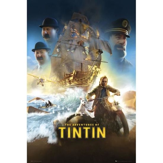 Poster Les Aventures De Tintin Motif Principal Le Secret De La