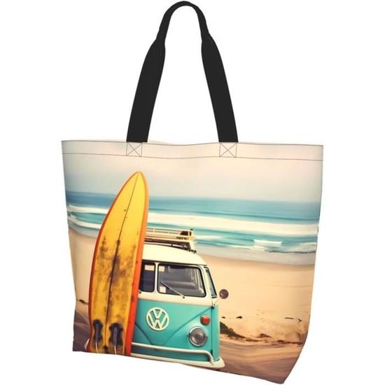 Sac De Plage Safari FInpan 45x38cm - Sac Fourre-tout Grande Capacité Avec 7 Poches