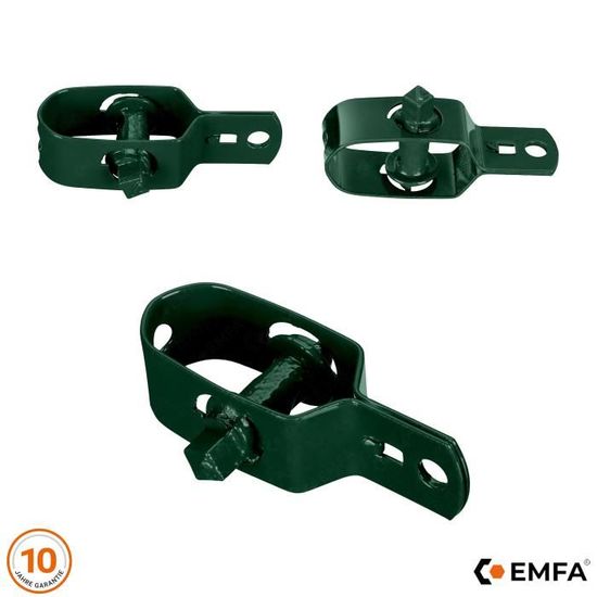 Tendeur pour fil de clôture en acier vert longueur 90 mm – 10 pièces de tendeur de fil de tension grillage et pour le barbelé.