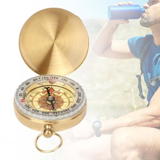 Boussole De Survie En Cuivre – Étanche Et Phosphorescente