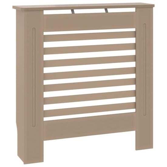Cache-radiateur HOMCOM Avec Portes En Rotin - 111x19x95,5 Cm, 2 Compartiments, Style Bohème, Blanc