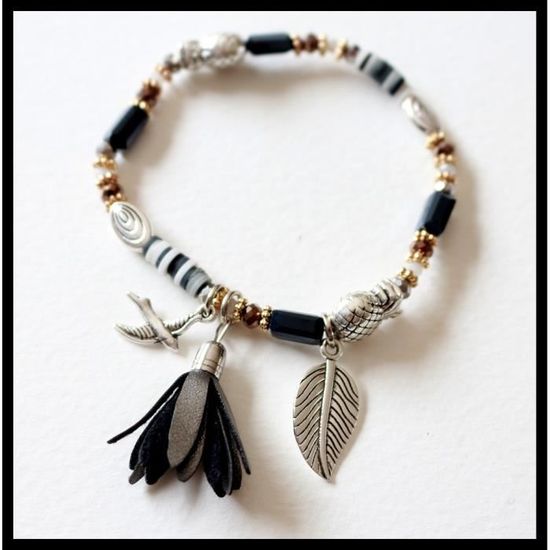 Bracelet Fantaisie Lolilota - Émail Avec Motifs Asiatiques (ombrelle, Bambou, Panda...) - Neuf Avec étiquettes