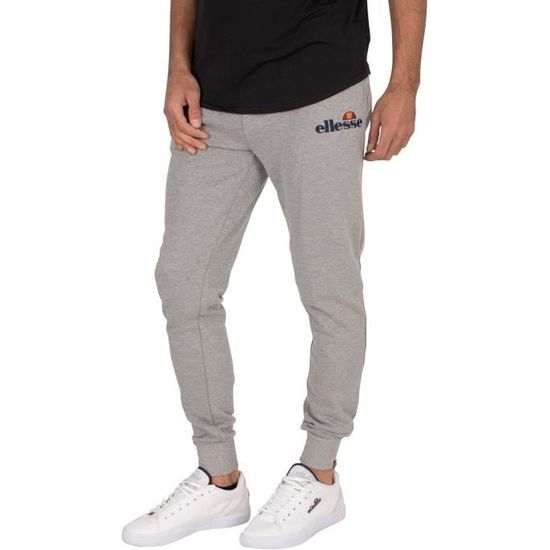 Pantalon de jogging pour homme Ellesse Nioro - Gris chiné - Taille élastique et chevilles élastiques