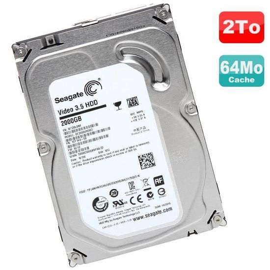 Disque Dur 2.5 SATA 1To 5400trs 128Mo Seagate ST1000LM035 7mm