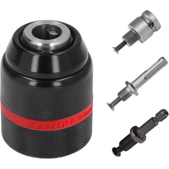 Mesee Adaptateur Mandrin SDS-Plus 1.5-13mm Avec Clé - Convertisseur Perceuse Rapide