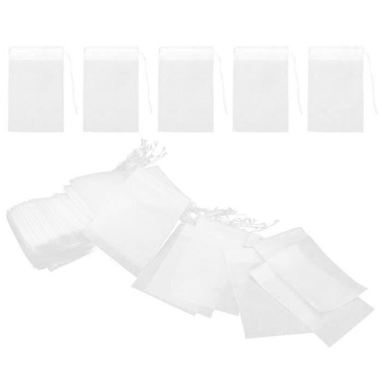Filtres à Café Individuels Non Tissés - Lot De 100 - 9 X 7,5 Cm - Pour Café Filtre, Camping, Voyage - Pratique Et économique - 4