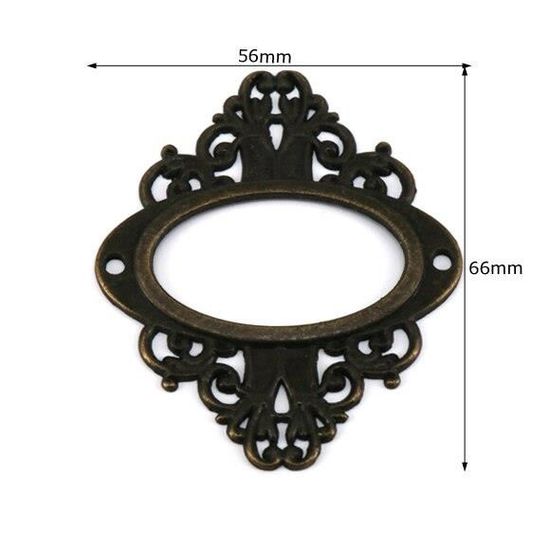 Lot De 30 Porte-étiquettes Bronze Pour Tiroir - Classeur, Meuble De Métier, Atelier - Neuf