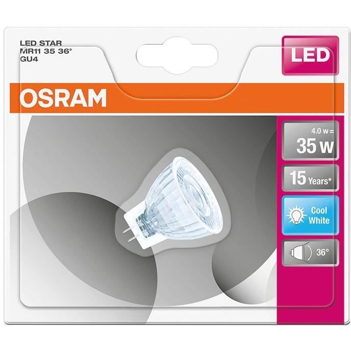 Osram Star MR11 ampoule LED réflecteur GU4 2,3W