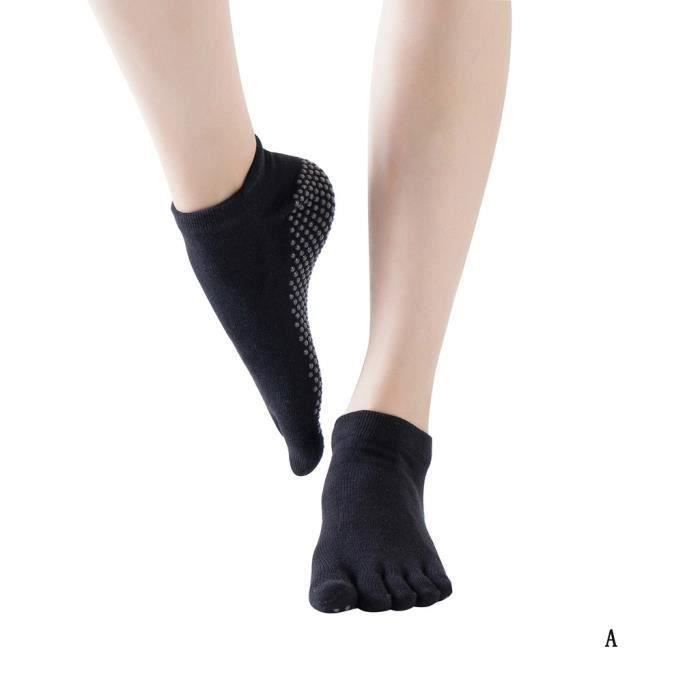 chaussettes de yoga pour femmes avec poignées et chaussettes antidérapantes avec orteils pour ballet pour femmes wese373","iscdav"
