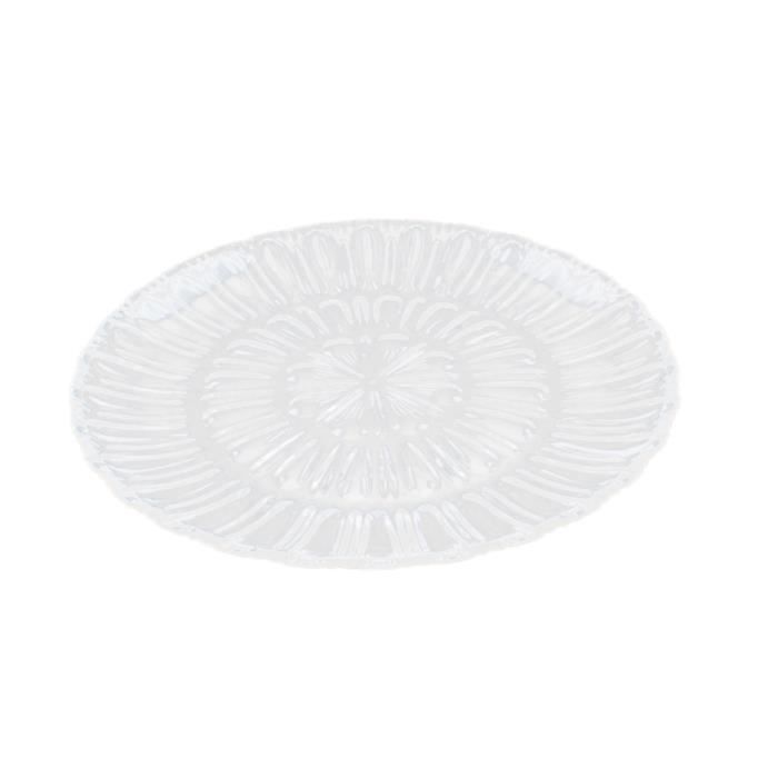 Plat de service Dessert de fruits Plateau de service en acrylique transparent 35x35cm
