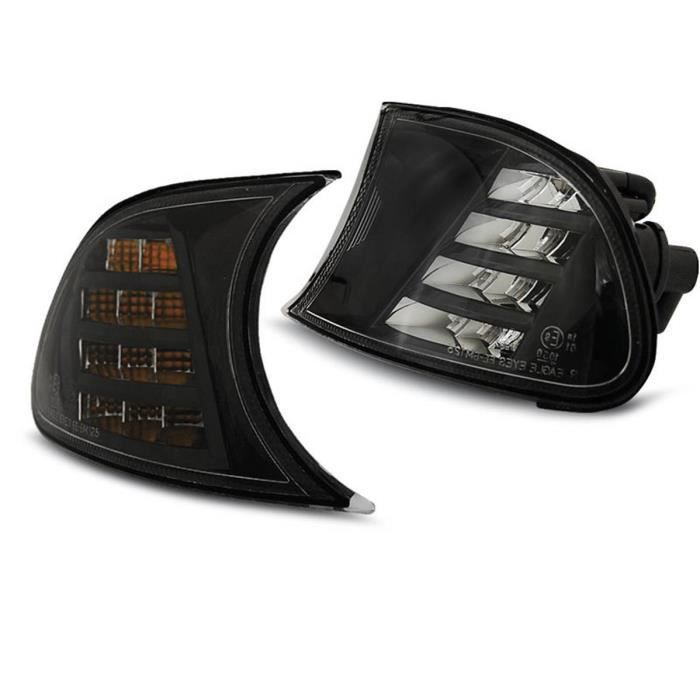 Paire Clignotants BMW serie 3 E46 Coupe Cabriolet 1999 a 2001 Noir Led
