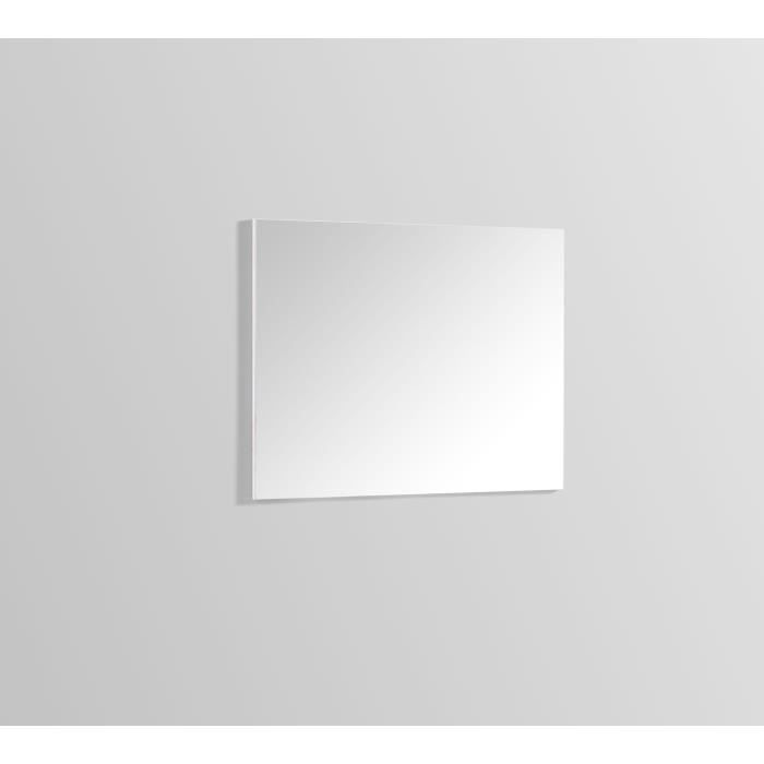 Miroir simple à fixer L80cm x Pcm x H80cm - Couleur Argent - Modèle Eole