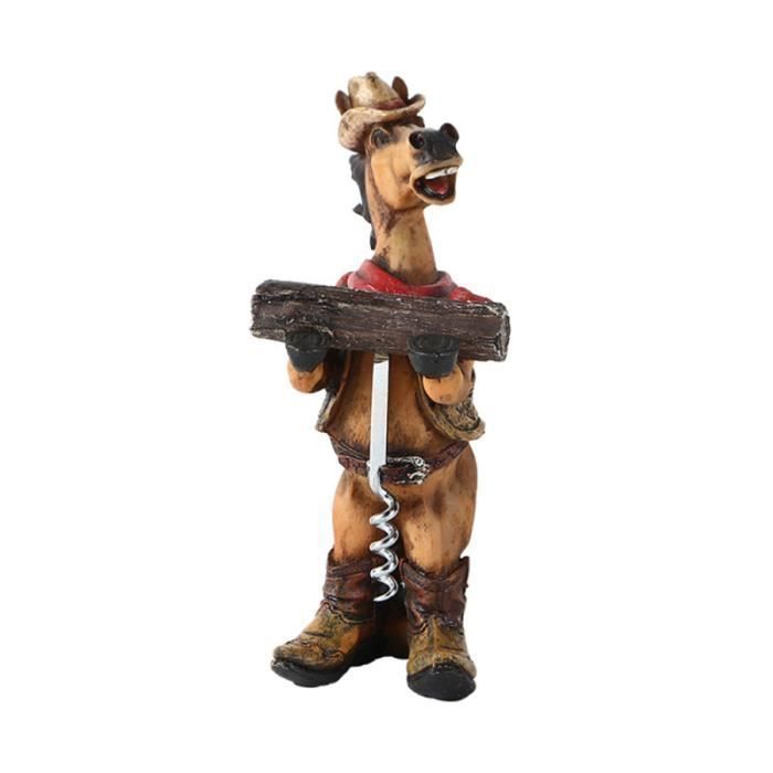 1 tire-bouchon décoratif durable cheval Western Cowboy ouvre-bouteille décapsuleur pour fête CORKSCREW - CAPSULEER - LIMONADIER