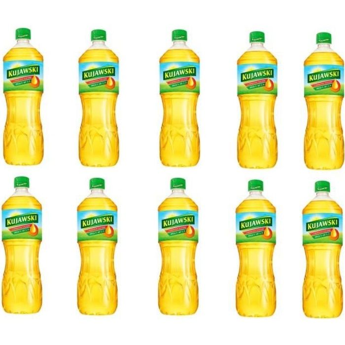 Huile de colza Kujawski 1 l x 10 de qualité supérieure n° 1 en Pologne