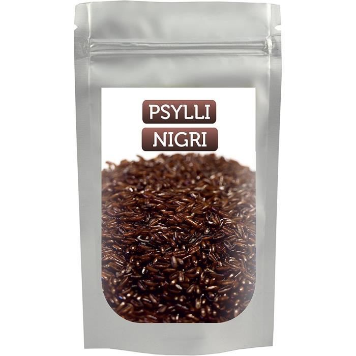Psyllium Noir, Graines de Psyllium Noir, 99,8% de Pureté, Psylli nigri 500 G