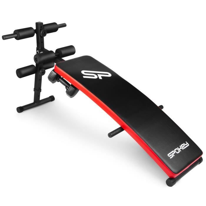 Banc de musculation pliable - Multifonction : dos, abdominaux… - 4 niveaux