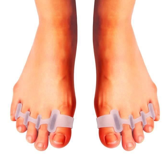 SOIN DES MAINS 1 paire silicone élastique gel toe hallux valgus séparateurs lisseur blanc