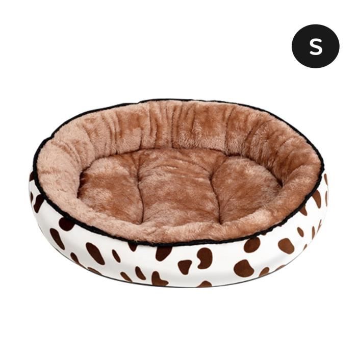 Doux en peluche lit de couchage maison pour petit moyen gros chiens chats chien chat lit tapis hiver chaud - Type D-S