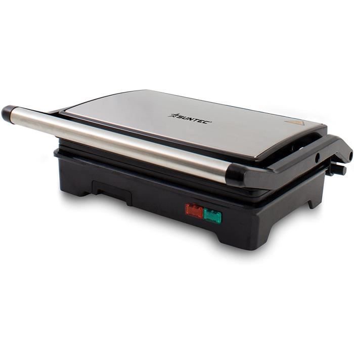SUNTEC Grille De Contact Universel KGR-8373 Viande/ Panini/ Sandwichs/ Croque monsieur- Revêtement antiadhésif 750W