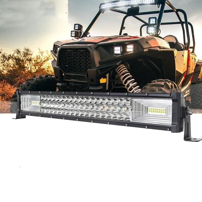 22 pouces 270W Barre LED Rampe Light Bar Trois rangées 7D Phare de Travail Offroad Longue Portée Tracteur Chantier SUV 4x4