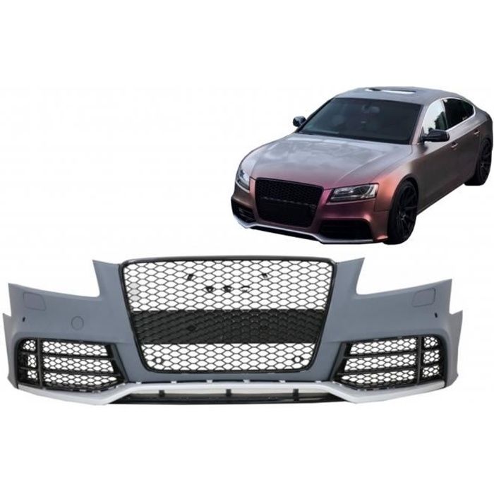 Pare-chocs avant pour Audi A5 8T Pre Facelift 08-11 RS5 Look Rayon miel Grilles