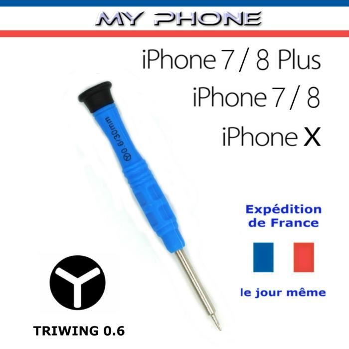 Tournevis Y 0.6 mm TRIWING IPHONE APPLE IPHONE 7 - 7 PLUS - WATCH - Démontage - Nappes - Tri-wing
