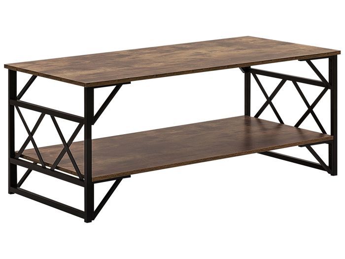 Beliani - Table basse imitation bois foncé BOLTON