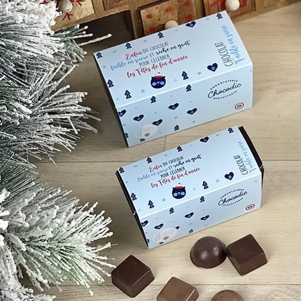 Ballotin de chocolats fins faible en sucre spécial diabétique - chocolat de noel