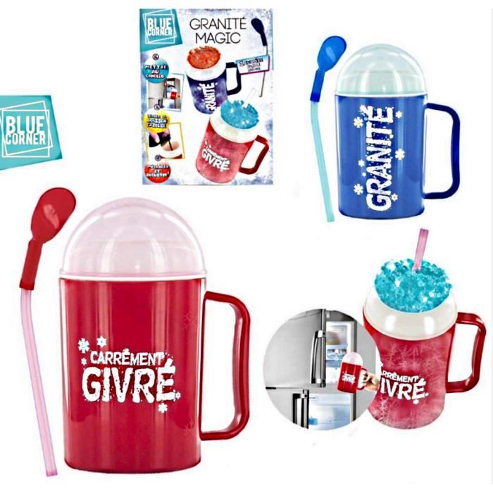GRANITE MAGIC MUG A GRANITE + CUILLERE PAILLE CUISINE