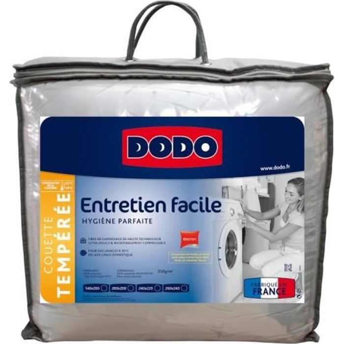 Couette DODO compressible lavable à 95 degrés PERFECT MATCH - 240x220 cm